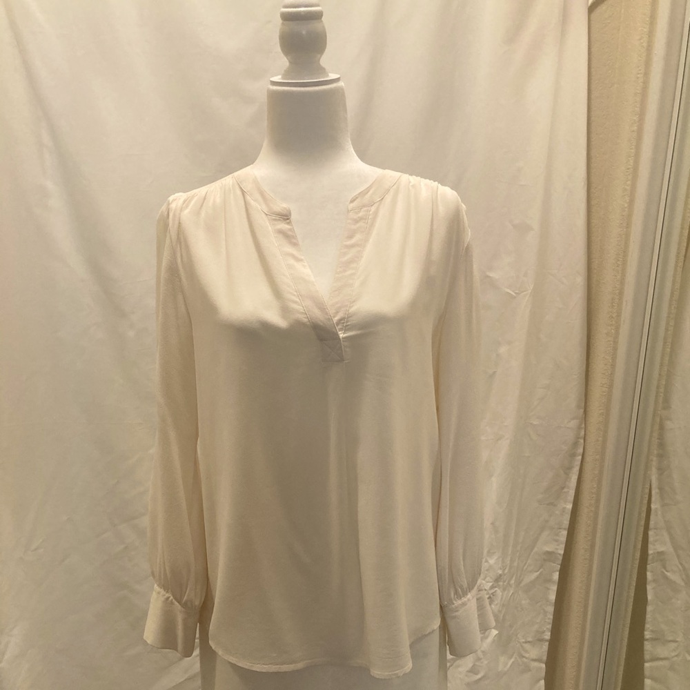 Pure Collection Ivory Silk Blouse, size M